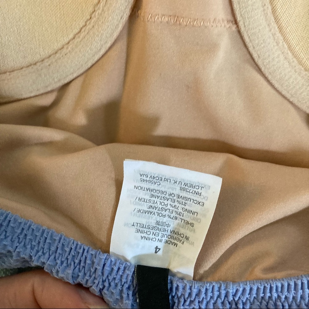 J. Crew Ric Rac Ruffle Underwire One-Piece Swimsuit - Picture 8 of 8